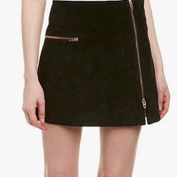 BLANKNYC Black Suede Mini-Skirt NWOT - 29 - Picture 6 of 6